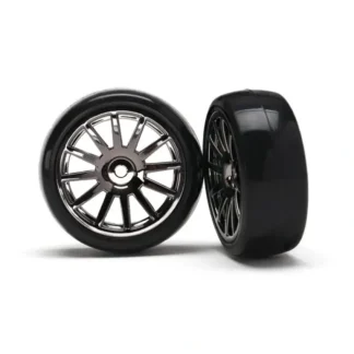 7573A Traxxas LaTrax Pre-Mounted Slick Tires & 12-Spoke Wheels (Black) - Little Painter Art | Exploring the Endless Possibilities of Art Store