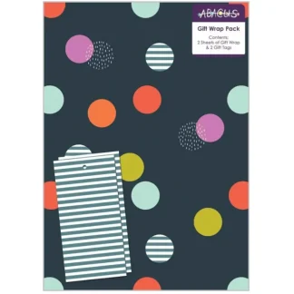 Abacus Gift Wrap Pack with Tags - Spots - Little Painter Art | Exploring the Endless Possibilities of Art Flash Sale