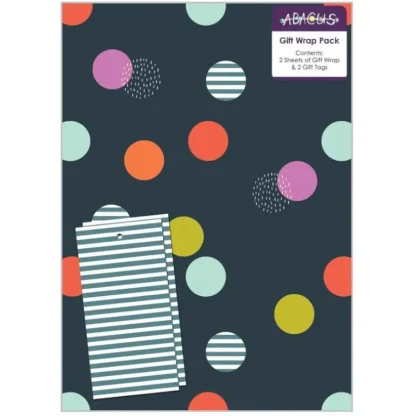 Abacus Gift Wrap Pack with Tags - Spots - Little Painter Art | Exploring the Endless Possibilities of Art Flash Sale