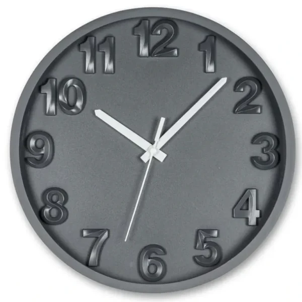 Abbott 12" Wall Clock - Charcoal - Little Painter Art | Exploring the Endless Possibilities of Art Flash Sale