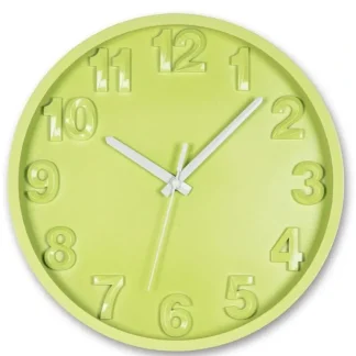 Abbott 12" Wall Clock - Green - Little Painter Art | Exploring the Endless Possibilities of Art Cheap