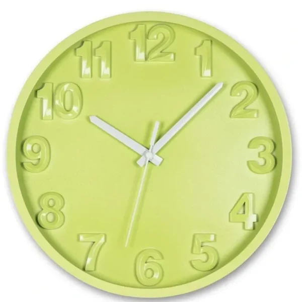 Abbott 12" Wall Clock - Green - Little Painter Art | Exploring the Endless Possibilities of Art Cheap