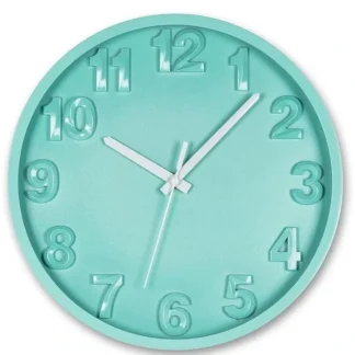 Abbott 12" Wall Clock - Turquoise - Little Painter Art | Exploring the Endless Possibilities of Art Best Sale