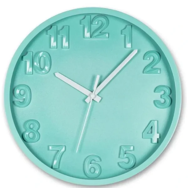 Abbott 12" Wall Clock - Turquoise - Little Painter Art | Exploring the Endless Possibilities of Art Best Sale