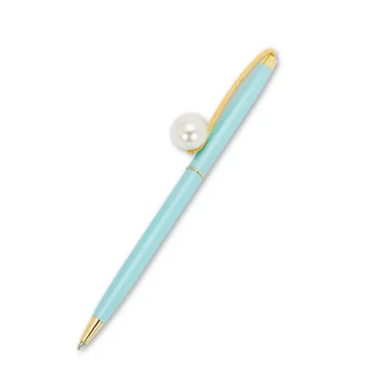 Abbott Ballpoint Pen Pearl Accented - Turquoise - Little Painter Art | Exploring the Endless Possibilities of Art Shop