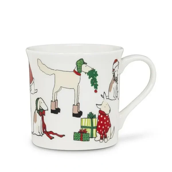 Abbott Bone China Mug 12oz Holidogs - Little Painter Art | Exploring the Endless Possibilities of Art Best