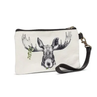 Abbott Cotton Pouch - Moose - Little Painter Art | Exploring the Endless Possibilities of Art Flash Sale