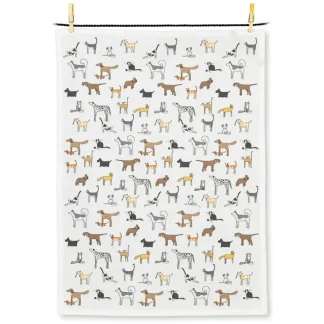 Abbott Cotton Tea Towel - Cat & Dog - Little Painter Art | Exploring the Endless Possibilities of Art Online