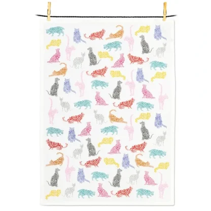 Abbott Cotton Tea Towel - Speckle Cats - Little Painter Art | Exploring the Endless Possibilities of Art Hot
