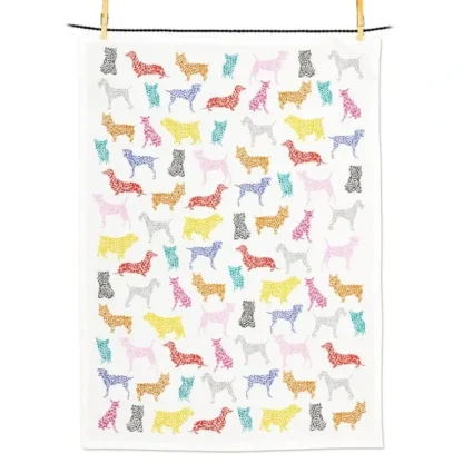 Abbott Cotton Tea Towel - Speckled Dogs - Little Painter Art | Exploring the Endless Possibilities of Art Discount