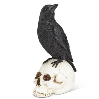 Abbott Decor - Raven Perched on Skull - Little Painter Art | Exploring the Endless Possibilities of Art Best Sale