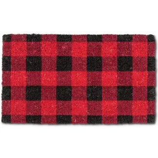 Abbott Doormat - Buffalo Plaid - Little Painter Art | Exploring the Endless Possibilities of Art Cheap