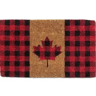 Abbott Doormat - Check Maple Leaf - Little Painter Art | Exploring the Endless Possibilities of Art Best