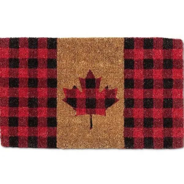 Abbott Doormat - Check Maple Leaf - Little Painter Art | Exploring the Endless Possibilities of Art Best