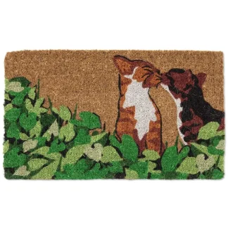 Abbott Doormat - Kissing Cats - Little Painter Art | Exploring the Endless Possibilities of Art Cheap