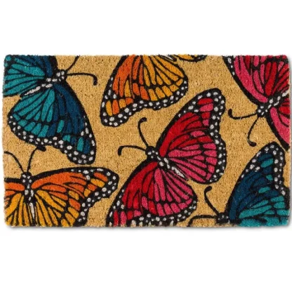 Abbott Doormat - Multi-Coloured Butterfly - Little Painter Art | Exploring the Endless Possibilities of Art Clearance