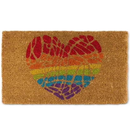 Abbott Doormat - Rainbow Heart - Little Painter Art | Exploring the Endless Possibilities of Art Cheap