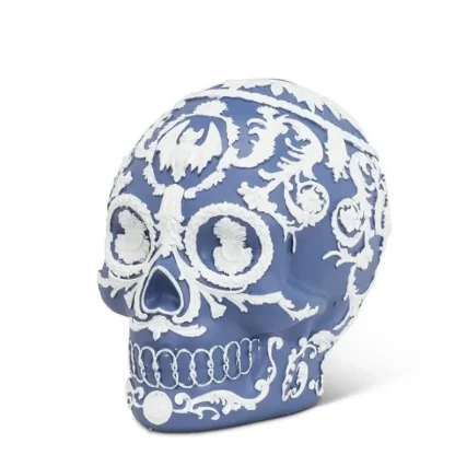 Abbott Embossed Scroll Skull - Blue - Little Painter Art | Exploring the Endless Possibilities of Art Store