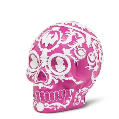 Abbott Embossed Scroll Skull - Pink - Little Painter Art | Exploring the Endless Possibilities of Art Fashion