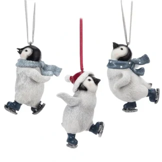 Abbott Hanging Ornament - Skating Penguin (Assorted) - Little Painter Art | Exploring the Endless Possibilities of Art Fashion
