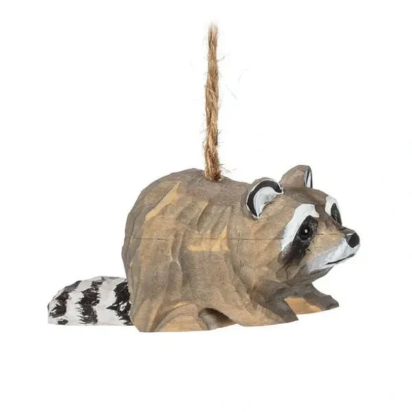 Abbott Hanging Wooden Ornament - Raccoon - Little Painter Art | Exploring the Endless Possibilities of Art Best
