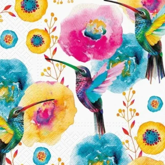 Abbott Lunch Napkins - Hummingbirds - Little Painter Art | Exploring the Endless Possibilities of Art Best Sale