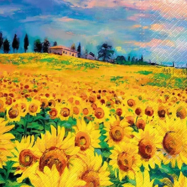 Abbott Lunch Napkins - Sunflowers - Little Painter Art | Exploring the Endless Possibilities of Art Best