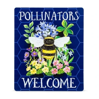 Abbott Metal Sign - Pollinators Welcome - Little Painter Art | Exploring the Endless Possibilities of Art Shop
