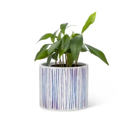 Abbott Planter - Small Shibori Lines - Little Painter Art | Exploring the Endless Possibilities of Art Fashion