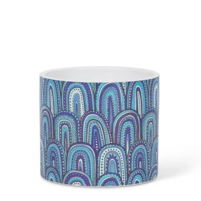 Abbott Planter - Small Wavy Blue - Little Painter Art | Exploring the Endless Possibilities of Art Shop