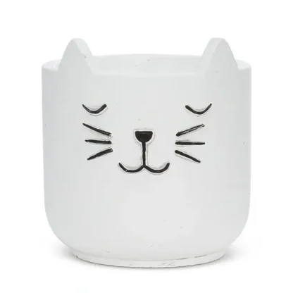 Abbott Planter Large - Sleeping Kitty Face - Little Painter Art | Exploring the Endless Possibilities of Art Clearance
