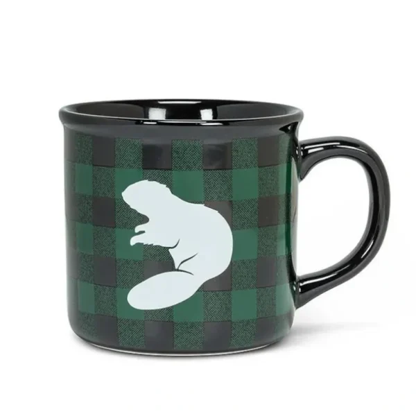 Abbott Porcelain Mug 14oz Beaver Check - Little Painter Art | Exploring the Endless Possibilities of Art Store