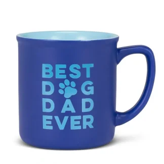 Abbott Stoneware Mug 15oz Best Dog Dad Ever - Little Painter Art | Exploring the Endless Possibilities of Art New