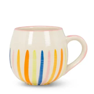 Abbott Stoneware Mug 16oz Colourful Lines - Little Painter Art | Exploring the Endless Possibilities of Art Clearance