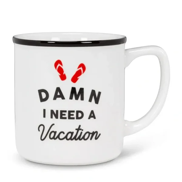 Abbott Stoneware Mug 14oz Damn I Need a Vacation - Little Painter Art | Exploring the Endless Possibilities of Art Store