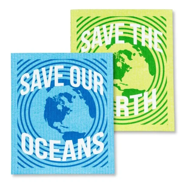 Abbott Swedish Sponge Cloth 2pk - Save the Earth - Little Painter Art | Exploring the Endless Possibilities of Art Store