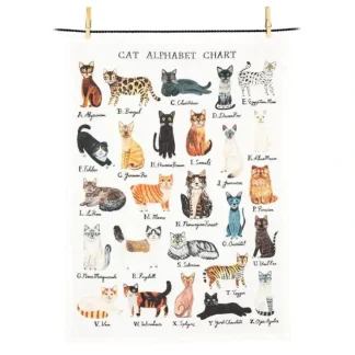 Abbott Tea Towel - Alphabet Cats - Little Painter Art | Exploring the Endless Possibilities of Art Store