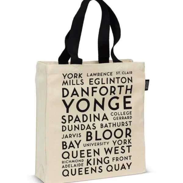 Abbott Tote Bag - Toronto Streets - Little Painter Art | Exploring the Endless Possibilities of Art Cheap