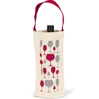 Abbott Wine Bottle Tote Bag - Wine Glasses - Little Painter Art | Exploring the Endless Possibilities of Art Online