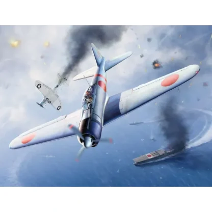 Academy 1/48 A6M2b Zero Fighter Model 21 "Battle of Midway" - Little Painter Art | Exploring the Endless Possibilities of Art New