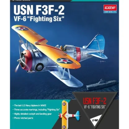 Academy 1/48 USN F3F-2 VF-6 "Fighting Six" - Little Painter Art | Exploring the Endless Possibilities of Art New