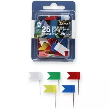 Acme Map Flag Pins Mini 25pk - Little Painter Art | Exploring the Endless Possibilities of Art Clearance