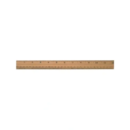 Acme Westcott 12" Ruler Wood with Metal Edge - Little Painter Art | Exploring the Endless Possibilities of Art Best Sale