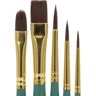 Acrylic Brush Set of 5 Brushes - Little Painter Art | Exploring the Endless Possibilities of Art 1Set Sale
