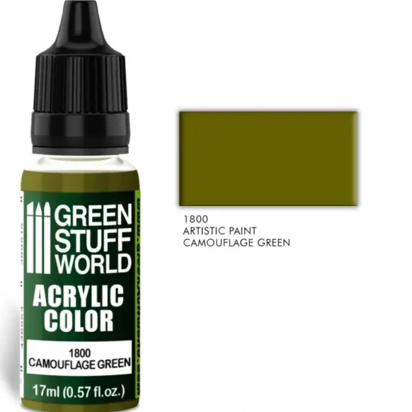 Acrylic Color CAMOUFLAGE GREEN - Little Painter Art | Exploring the Endless Possibilities of Art Hot