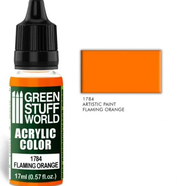 Acrylic Color FLAMING ORANGE - Little Painter Art | Exploring the Endless Possibilities of Art Store
