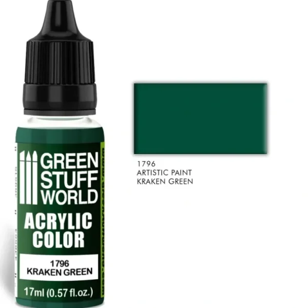 Acrylic Color KRAKEN GREEN - Little Painter Art | Exploring the Endless Possibilities of Art Best