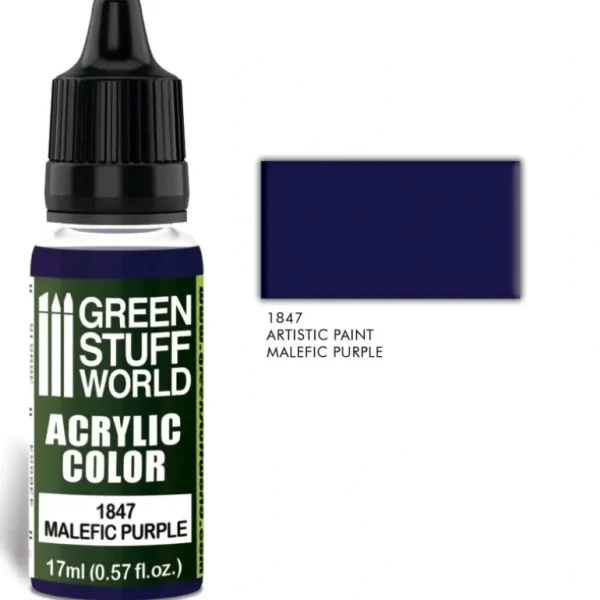 Acrylic Color MALEFIC PURPLE - Little Painter Art | Exploring the Endless Possibilities of Art Online