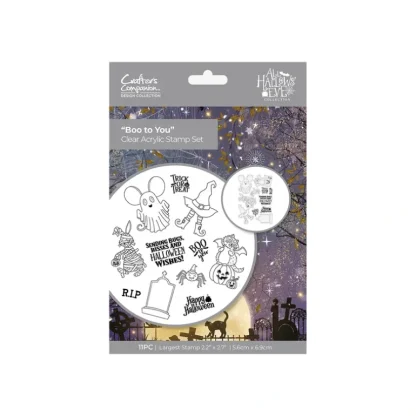 All Hallows Eve Clear Acrylic Stamps - Boo to you - Little Painter Art | Exploring the Endless Possibilities of Art Fashion