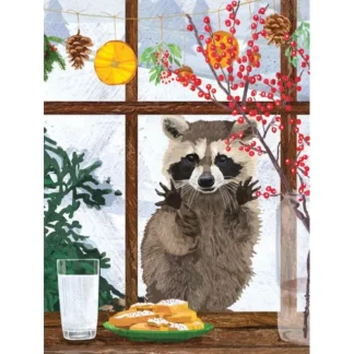 Allport Editions Boxed Holiday Cards 10pk Hearth Raccoon - Little Painter Art | Exploring the Endless Possibilities of Art Hot